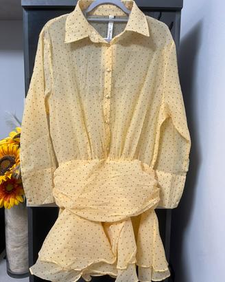 Vestito a pois giallo C’est_Monique