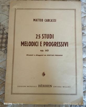 Carcassi: 25 studi progressivi per chitarra.