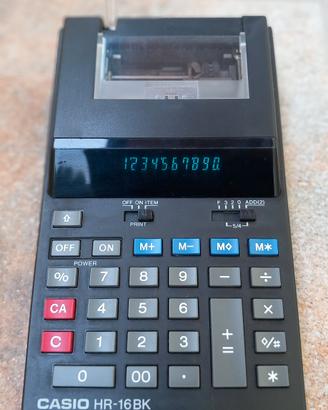 Calcolatrice Scrivente Vintage Casio HR-16BK 