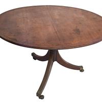 Tavolo ovale a vela in mogano, Inglese dell'800