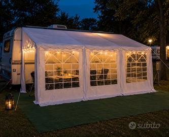 Veranda Pergola 3x6 camper e roulotte pvc completa