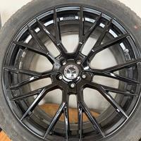 CERCHI AUTO DIAM. 20 NERO LUCIDI