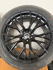 CERCHI AUTO DIAM. 20 NERO LUCIDI