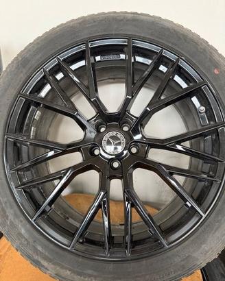 CERCHI AUTO DIAM. 20 NERO LUCIDI