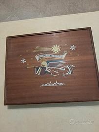 Scatola legno vintage da collezione 