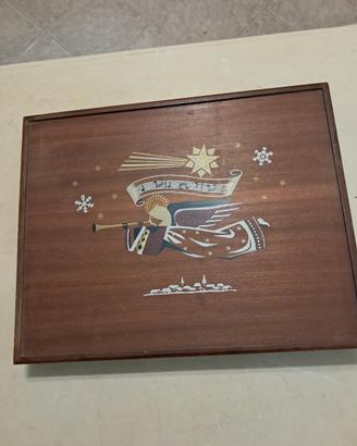 Scatola legno vintage da collezione 