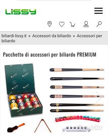 Stecche biliardo- piscina completa biliardo lissy