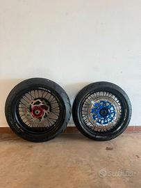 kit cerchi motard + tamponi bold