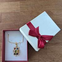 Collier Ciondolo tartaruga Bijoux zirconi color