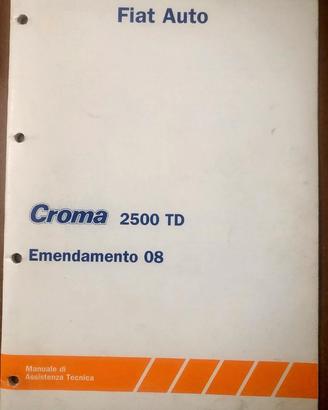 MANUALE ASSISTENZA TECNICA FIAT CROMA 2500 Td 1992