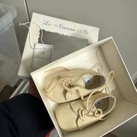 Scarpine neonato colore beige taglia 16 - nuove