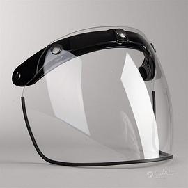VISIERA FLIP UP CLEAR CON 3 BOTTONI RIBALTABILE DE