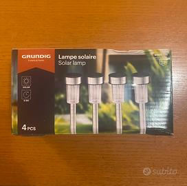 Set 4 Lampade Solari da Giardino Grundig