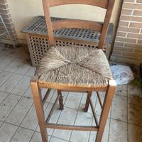 sgabelli alti in legno