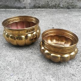 Portavaso, portafiori vintage in ottone