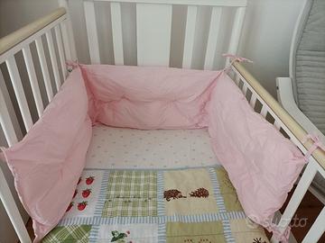 Paracolpi rosa per lettino 