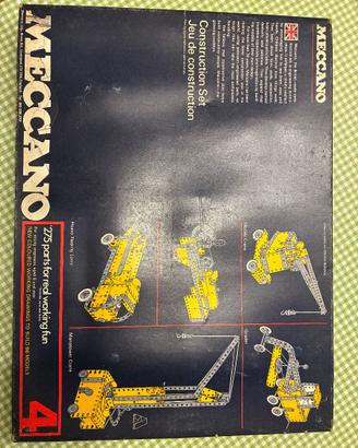 gioco meccano anni 80, confezione ‘meccano 4’