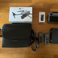 Drone dji air 3 fly more combo + dji rc2 + borsa