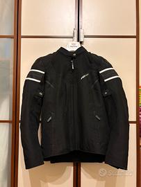 giacca moto donna ixon ilana evo bianca e nera
