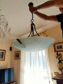 lampadario in vetro 