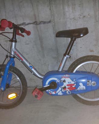 Bici 14" b'twin 3-5 anni