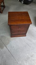 Comodino in Legno massello Stile Arte Povera - 3