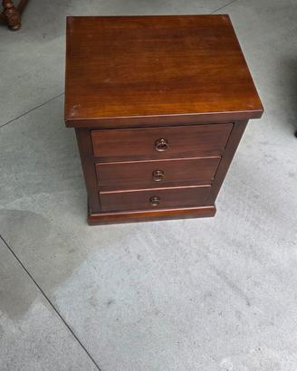 Comodino in Legno massello Stile Arte Povera - 3