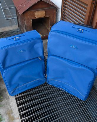 2 valigie/trolley  tessuto Samsonite -grande/media