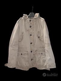 Parka in tela, stile militare cargo M-65
