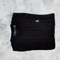 Maglione Ralph Lauren a trecce Nero - M