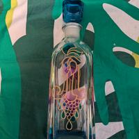 bottiglia di vetro di murano 