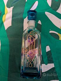 bottiglia di vetro di murano 