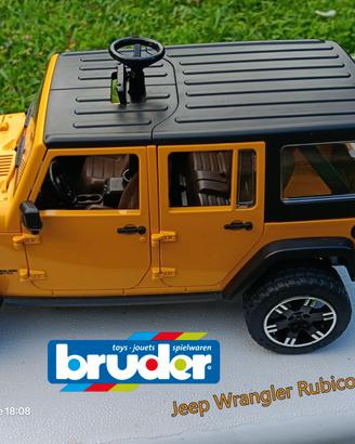 BRUDER Jeep Wrangler Rubicon con mountain bike