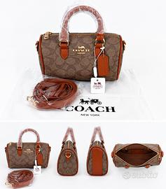Borsa Coach Rowan Satchel in Tela Signature.  