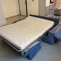 divano letto 2 posti colore azzurro