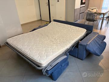 divano letto 2 posti colore azzurro