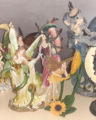 Collezione set fata fatina elfo statuina