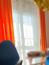 2 Tende in velluto Arancioni 300x130 cm