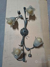 Lampadario in Ferro Battuto