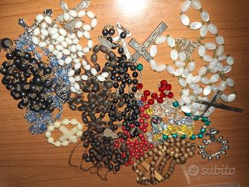 Lotto rosari e coroncine