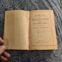 libro antico "Manuale di devozione" 1902