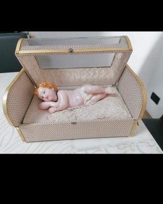 Gesù bambino in ceroplastica 