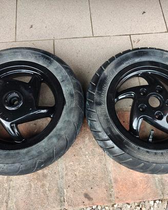 coppia cerchi Piaggio Zip Sp mk1 gommati