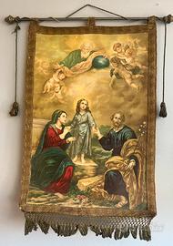 Antico arazza sacra famiglia