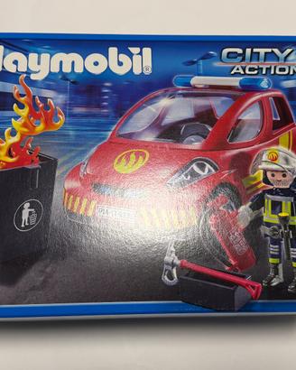 Playmobil 9235 Vigile del Fuoco con auto