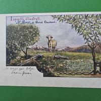 CARTOLINA ANTICA SONETTI ILLUSTRATI BOVE- CARDUCCI