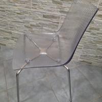 Sedie da cucina trasparenti