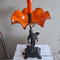 scultura in bronzo e vetro