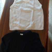 Pullover smanicato e maglietta per bambino