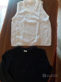 Pullover smanicato e maglietta per bambino